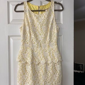 Chelsea and violet peplum lace dress